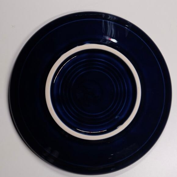 Fiesta Cobalt Blue Saucer Post-1986 USA Homer Laughlin AAAC Lead Free - Picture 2 of 4